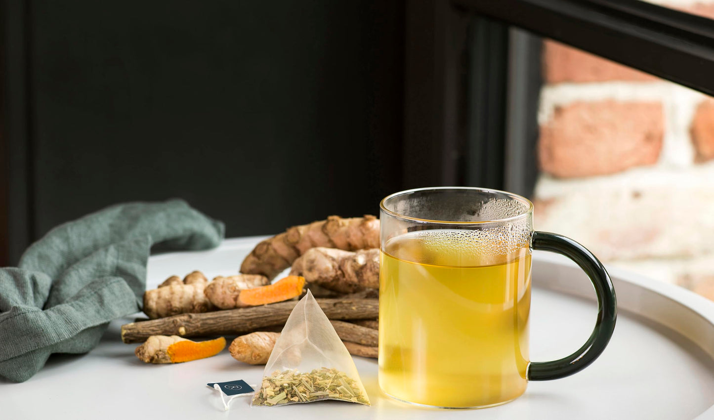 Revolution Tea ATTRACTION Hemp, Turmeric & Anise Hemp Tea - Unique Blend with Herbal Twist with Ginger, Orange peel, Cinnamon, and Star Anise