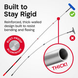 Tyroler Professional Window Squeegee with Extension Pole | 4.5-12.9ft Squeegee for Windows Cleaning | Outdoor Window Cleaner Tool, Windows Washing Kit