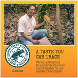 Chocolove Orange Peel Dark Chocolate Bars | 55% Cocoa | Tangy Orange Peel Bits | Smooth & Sweet | Premium Dark Chocolate |Non GMO, Rainforest Alliance