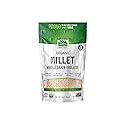 NOW Foods, Organic Millet, Gluten-Free, Whole Grain, Hulled, USA-Grown, 16-Ounce (Packaging May Vary)