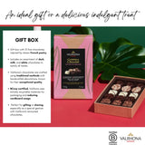 Valrhona Assortment of 15 Gourmet Petits Bon Bons in Dark, Milk & White. Inspired from French pastries: Millefeuille, Crème caramel, Fondant au