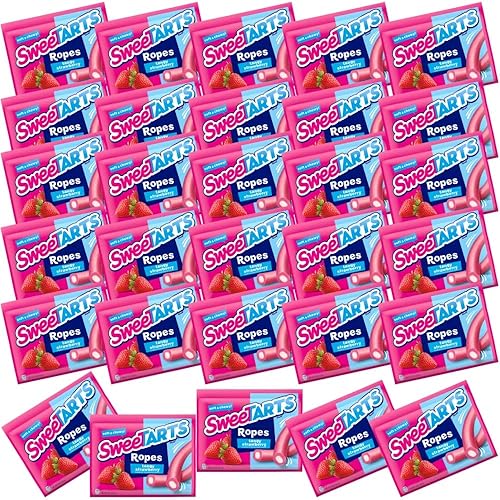 SweeTARTS Ropes Fruit Chewy Candy Variety Mix - (Pack of 30) - Perfect for Buffets, Trick-or-Treat, Easter, Birthdays, and More