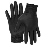 Performance Tool W89013 Black Nitrile Gloves | Disposable, Powder Free, latex rubber free, Textured Fingertips for Better Grip , X-Large | 100pc