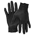 Performance Tool W89013 Black Nitrile Gloves | Disposable, Powder Free, latex rubber free, Textured Fingertips for Better Grip , X-Large | 100pc
