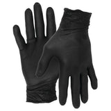 Performance Tool W89013 Black Nitrile Gloves | Disposable, Powder Free, latex rubber free, Textured Fingertips for Better Grip , X-Large | 100pc