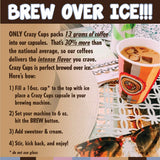 Crazy Cups Flavored Medium Roast Coffee Pods, Variety Pack for Keurig K-Cup Brewers, Hot or Iced Coffee, 24 Count
