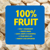 Brothers All Natural Freeze Dried Fruit Crisps, Banana, 0.59 Oz (Pack of 24), Made with 100% Fruit, Gluten Free, Soy Free, Vegan, Healthy Snack, Lunch