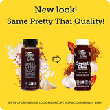 Pretty Thai Sweet Chili Sauce, Gluten Free Certified Non-GMO Authentic Vegan Stir Fry, BBQ Condiment, Dipping Sauce, Rice Seasoning, 100% Natural