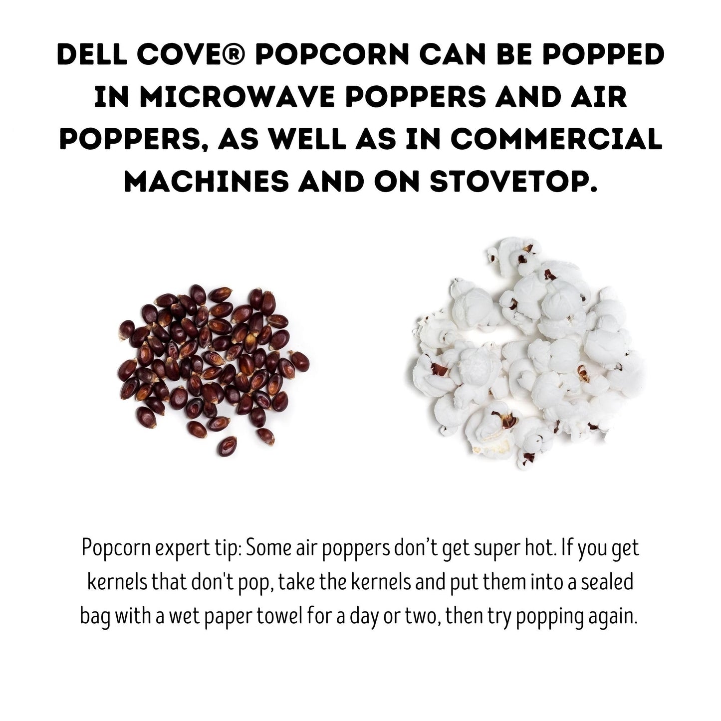 Dell Cove Spices | Scary Movie Bloody Red Popcorn Kernels | Trick-Or-Treat Party Snacks | Festive Holiday Snack Boo Box, Half Pound