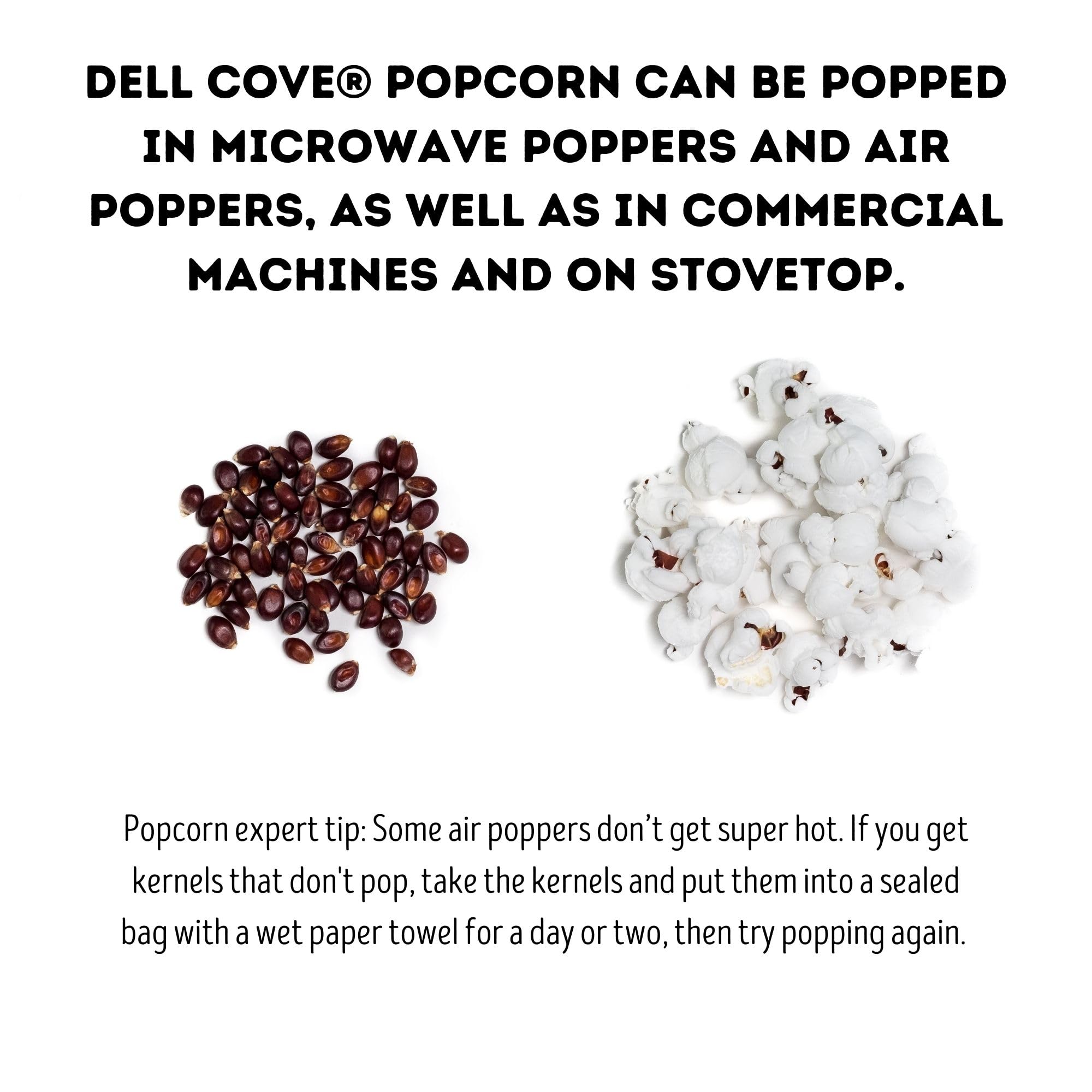 Dell Cove Spices | Scary Movie Bloody Red Popcorn Kernels | Trick-Or-Treat Party Snacks | Festive Holiday Snack Boo Box, Half Pound