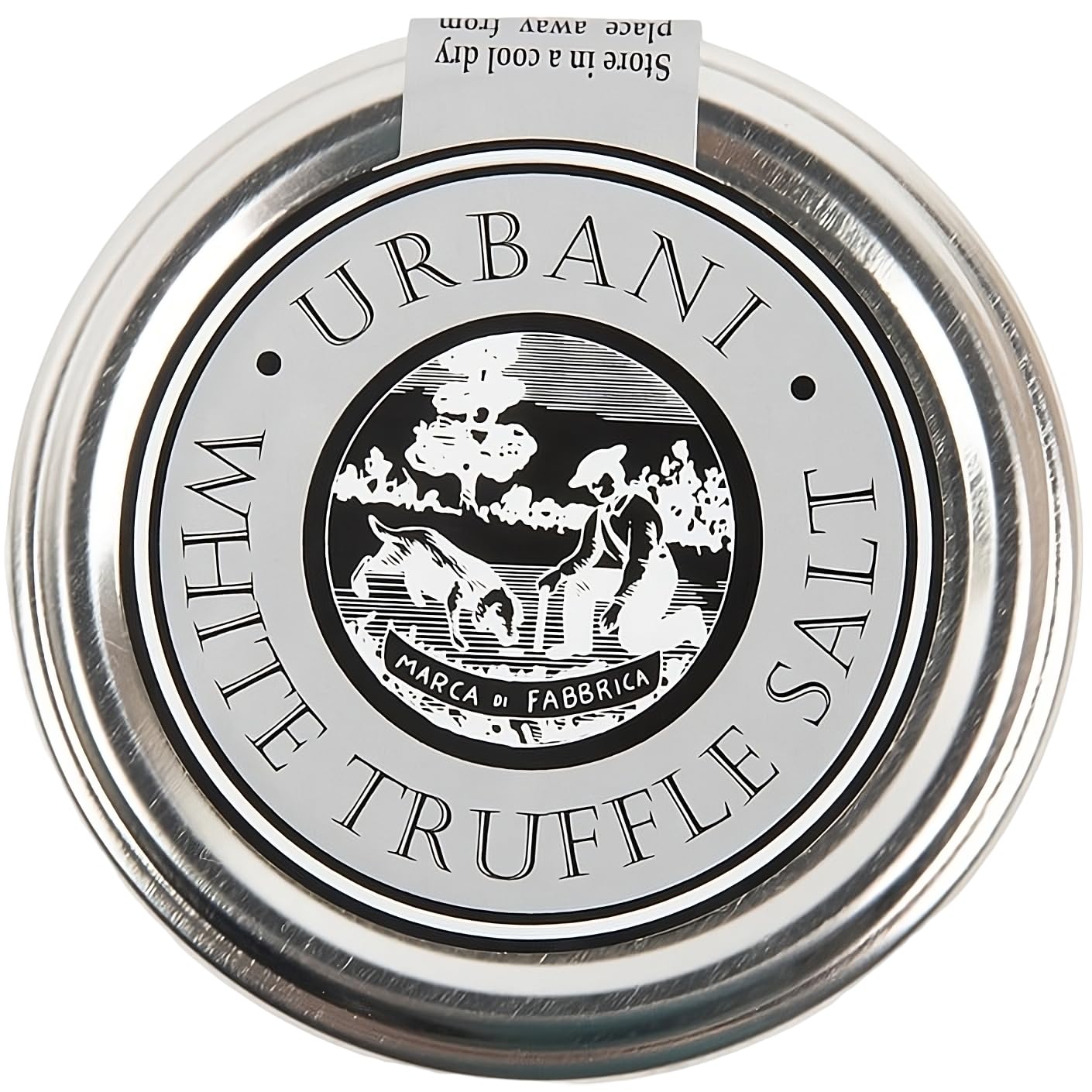 Urbani White Truffle Salt 3.5 oz - Gourmet Seasoning Truffle Sea Salt with Guérande Sea Salt & Real Pieces, Luxury Finishing Salt for Cooking
