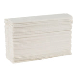 Windsoft C Fold Disposable Bathroom Paper Towels, 2,400 Recycled White Hand Towels, 200 Towels Per Pack, 12 Packs Per Carton, 13.25"x10.2", Embossed