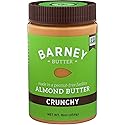 Barney Butter Almond Butter, Crunchy, 16 Ounce Jar, Skin-Free Almonds, No Stir, Non-GMO, Gluten Free, Keto, Paleo, Vegan