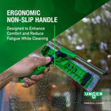 Unger Commerical VisaVersa Window Cleaning Washer and Squeegee Pro Tool 14”/35cm - 2-in-1 Design with Microfiber Pad for Window Cleaners - VV350