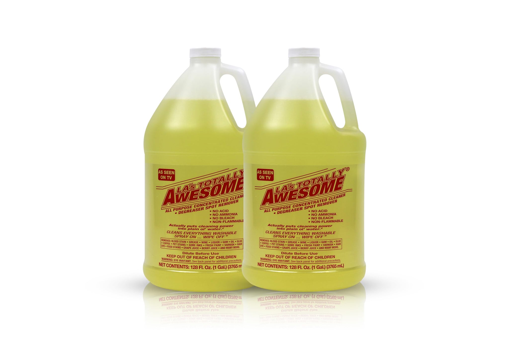 La's Totally Awesome All Purpose Cleaner Refill - 128oz (Pack of 2) Concentrated Multipurpose Cleaner & Heavy Duty Degreaser for Home, Kitchen