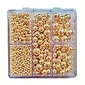 HeDeon&Rles Gold Pearls Sprinkles for Baking Gold Sprinkles 90g/3.17oz 4 Size Mix Edible Gold Preals for Cake Cupcake Pancake Ice Cream Decoration