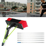 DYRABREST Water Fed Pole Kit,Window Washing Kit with 8M Extension Pole, Solar Panel Cleaning Brush for Glass, Solar Panels, Trucks, Vans,Window