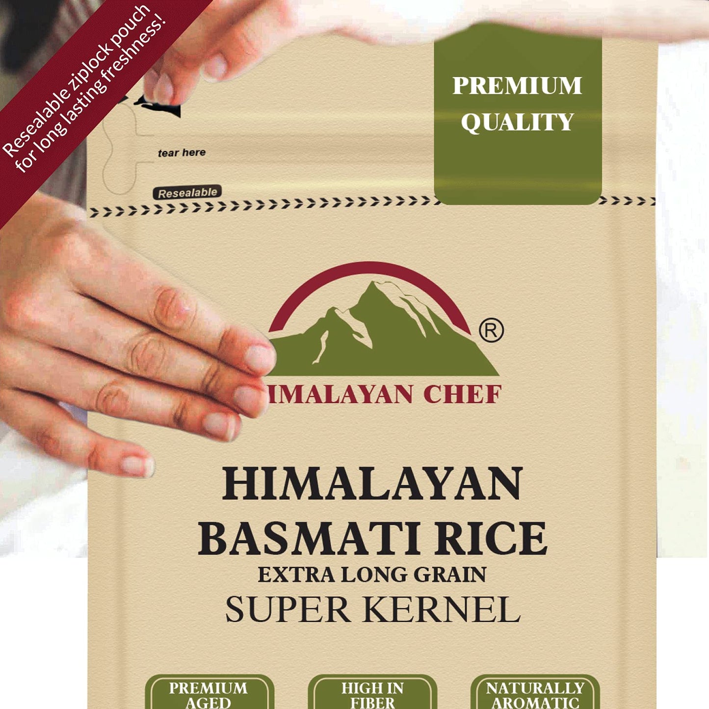 Himalayan Chef Premium White Basmati Rice - 2 Pound