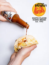 Brother Bru-Bru's African Hot Sauce - No Salt, No Sugar, Vegan - Habanero & African Spices - 5 oz (Pack of 2)