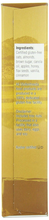 Glutenfreeda Gluten Free Granola Cereal, Apple Almond Honey, 10.5-ounces, 8 Pack