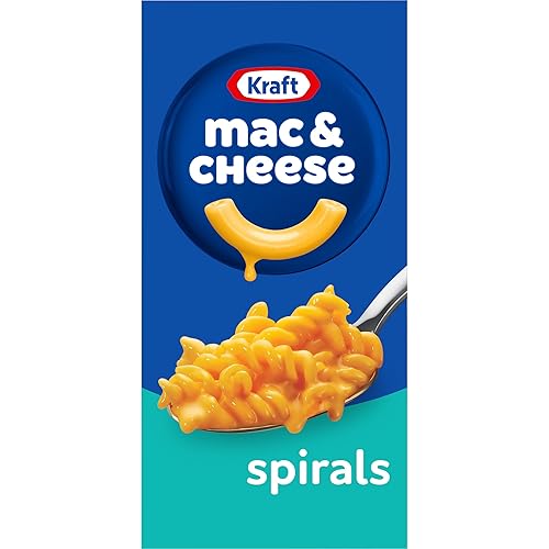 Kraft Spirals Mac and Cheese, 1 Box, for Easy Dinner or Dinner Sides, Original Flavor, No Artificial Flavors, Preservatives or Dyes, 5.5 oz