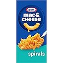 Kraft Spirals Mac and Cheese, 1 Box, for Easy Dinner or Dinner Sides, Original Flavor, No Artificial Flavors, Preservatives or Dyes, 5.5 oz