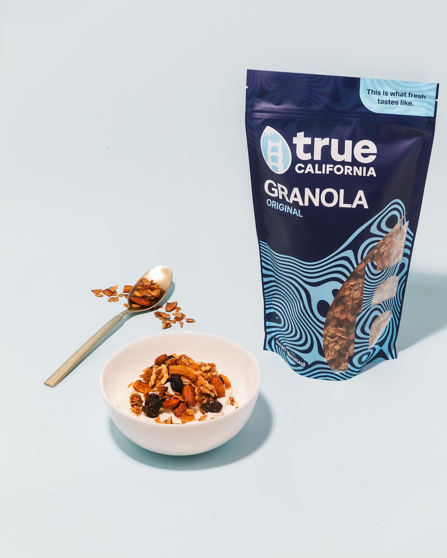 True California Original Granola (1 LB x 2 Packs) Gluten Free, Non-GMO, Clean-Label Ingredients - Plant-Based, Vegan - Made with Almonds, Coconut