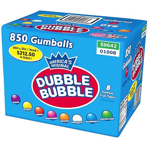 Dubble Bubble Fruit Gumballs 850 ct. A1Q