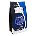 Fresh Roasted Coffee, Seriously Dark Decaf Artisan Blend Drip Ground Coffee, Dark Roast, Kosher, 12 oz
