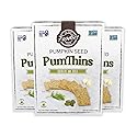 Foodies PumThins Garlic & Dill Crackers, Gluten Free, Made with Organic Pumpkin Seeds, No Seed Oils, Healthy, Paleo Friendly, 4.25 oz 3-Pack