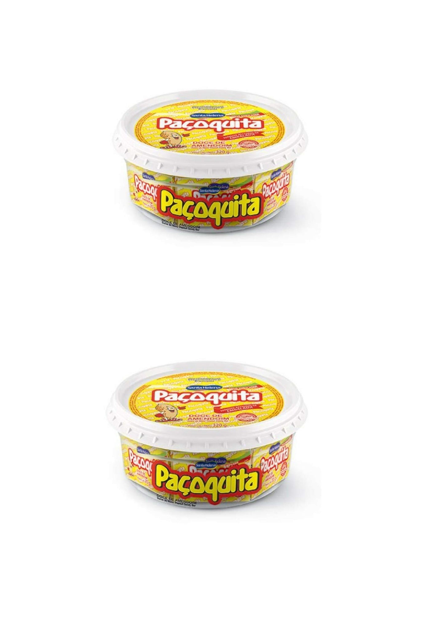 Paçoquita Doce de Amendoim 320g | Ground Peanut Candy Bar 11.2oz (2 pack)