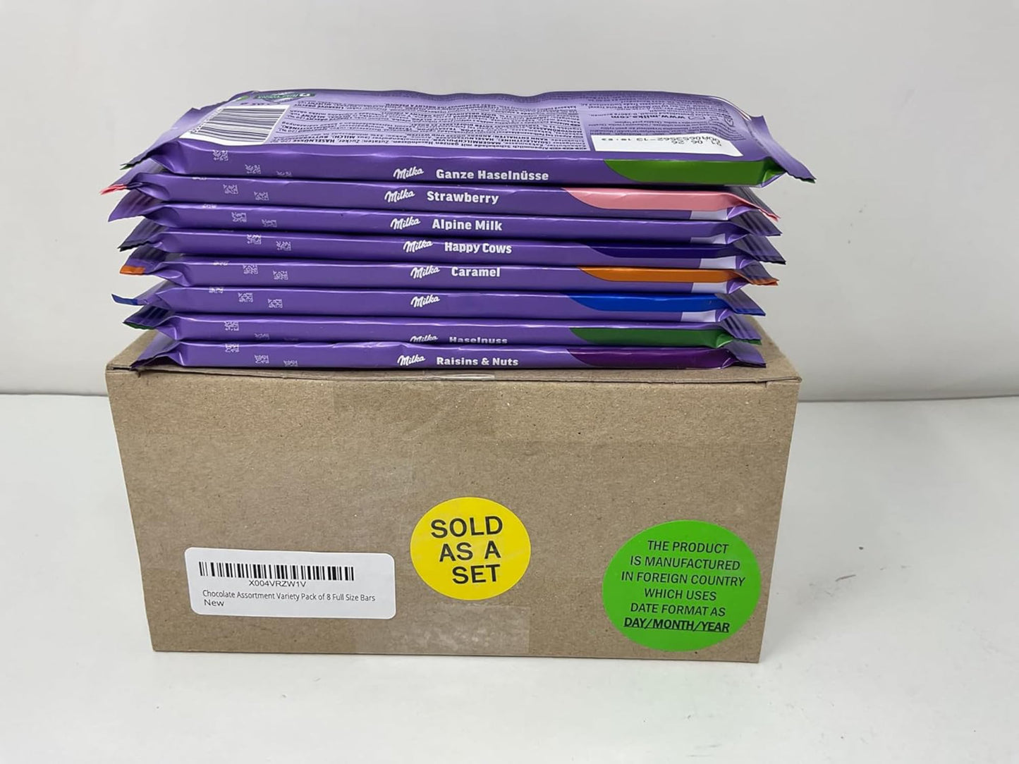Milkaa European Chocolate Bars Variety Pack of 10 Bars (May be duplicates)