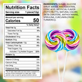 Swirl Lollipops With Natural Colors - 24 Count Pastel Rainbow Tutti Frutti Candy Pops, Classic Swirl Lollipops for Spring Party Favors & Classroom