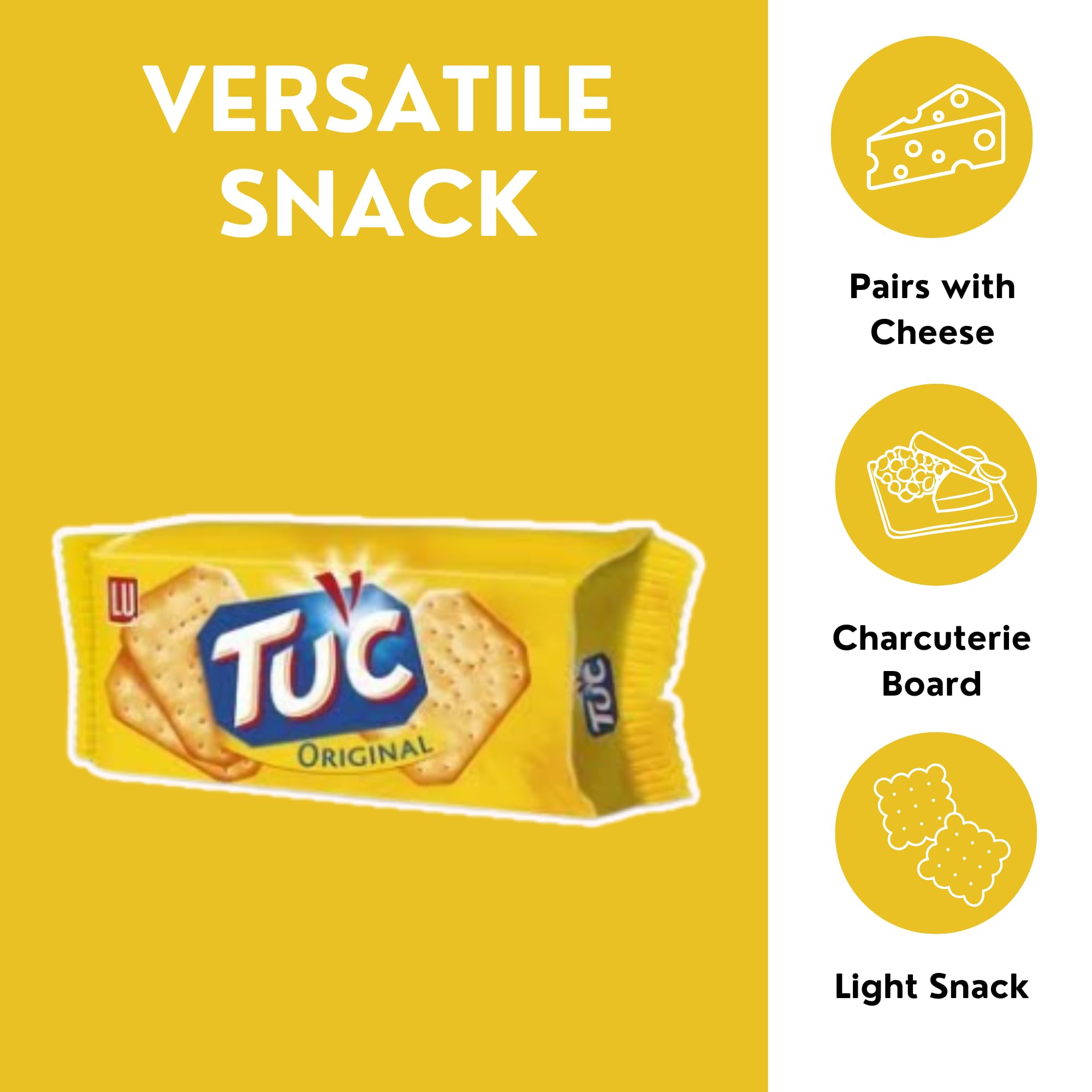 Tuc Snack Crackers - Flavour Original (100 gr) [PACK OF 5] by Jacobs