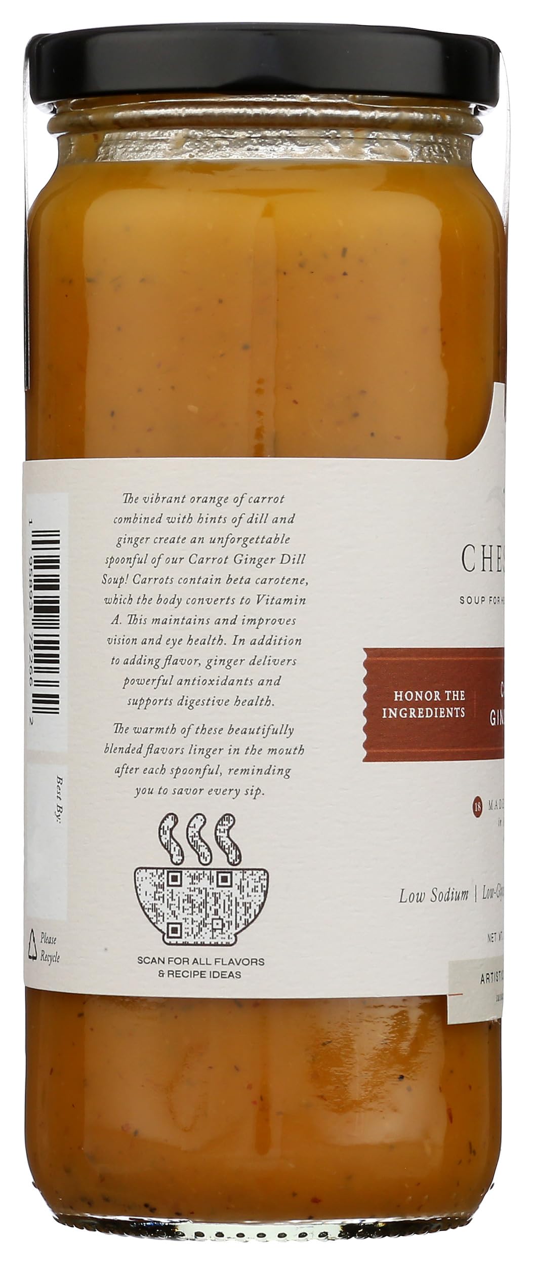 18 Chestnuts, Soup Carrot Ginger Dill, 16 Ounce