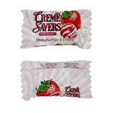 Creme Savers Strawberry & Creme Hard Candy Bulk (1 lb) - Individually Wrapped Pink Candy, Classic Strawberries and Creme Treats for Parties, Candy