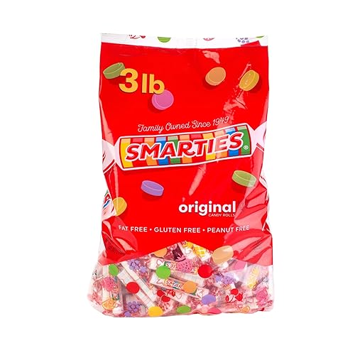 Smarties Candy Bulk Rolls Original Flavor, Gluten & Vegan Free, Classic Sweetness from Family Owned Company Since 1949, Peanut-Free & Dairy-Free