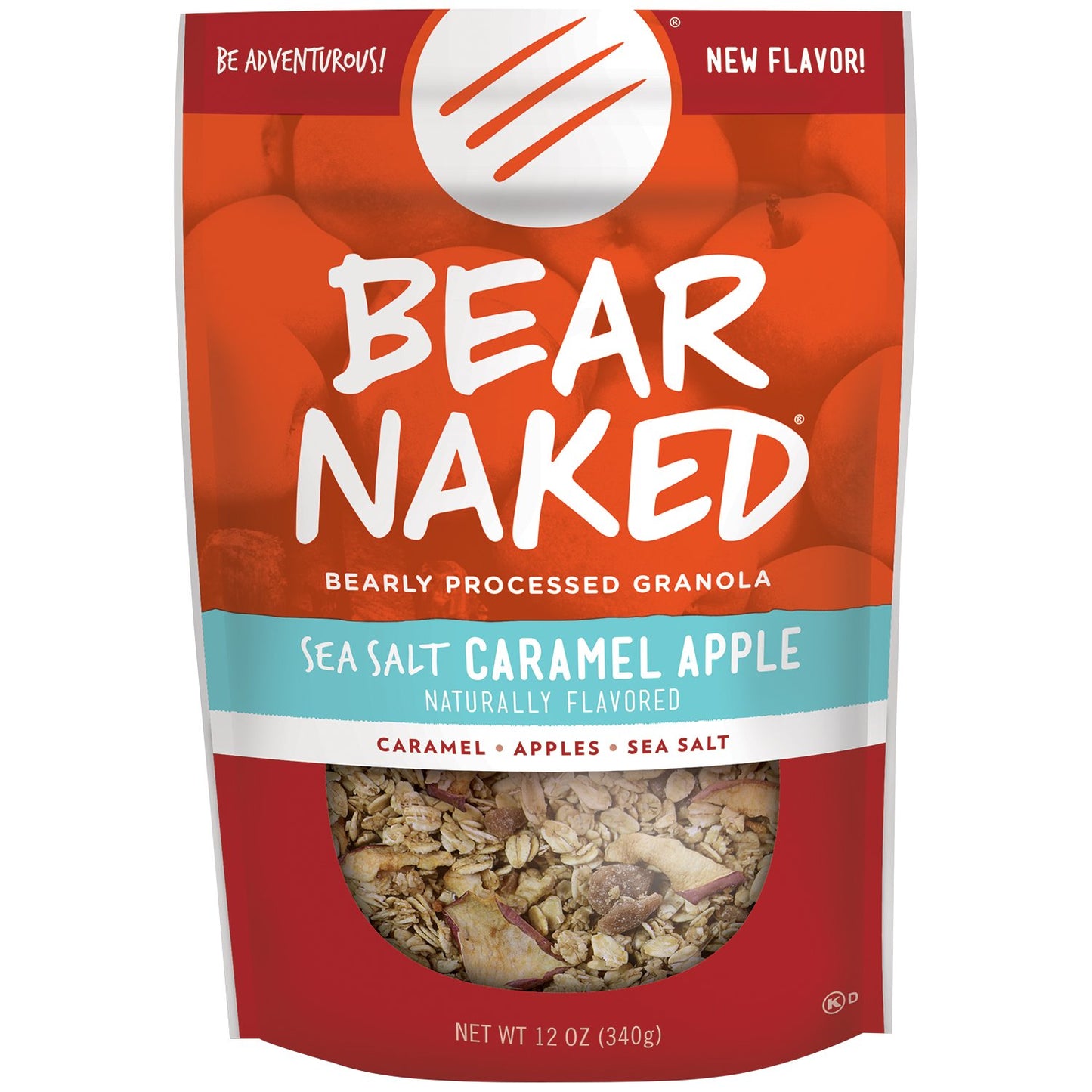 Kellogg's Bear Naked Sea Salt, Caramel Apple, 12 Ounce