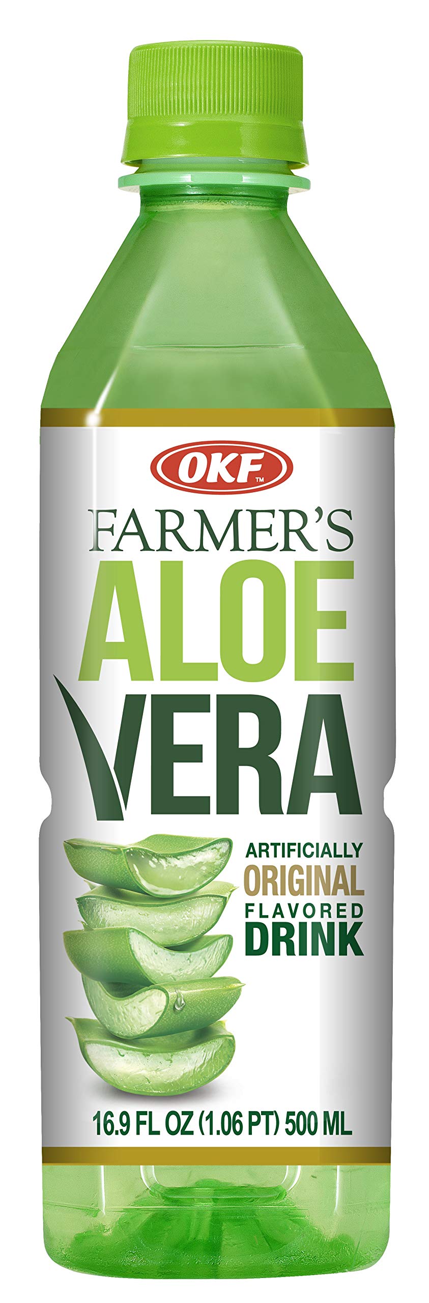 Farmer's Aloe Vera Variety Pack - Original, Mango, Coco, Fresa/Strawberry, Pina/Pineapple Drinks, 16.9 Fl Oz (Pack of 10, Total of 169 Oz)
