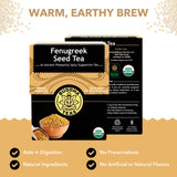 Buddha Teas - Fenugreek Seed Tea - Herbal Tea - Supports Digestion & Overall Wellness - Natural Ingredients - Caffeine Free - OU Kosher - 18 Tea Bags