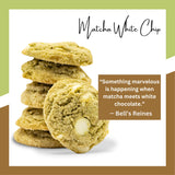 Bell's Reines Matcha White Chip Cookies, Soft Gourmet Small Batch, Healthy Snacks, Bakery Fresh 12-Cookie Bag
