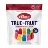 Albanese World's Best True to Fruit American Favorite Fruits Gummies | 25oz Bag of Candy | 10 Natural Flavors and Colors, Soft Gummy Bears | Tastes