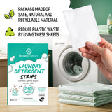 MomRemedy Laundry Detergent Sheets with Powerful Stain Fighting Enzymes - Made in EU, Sulfate Free, Zero Waste Laundry Sheets Detergent in Recyclable