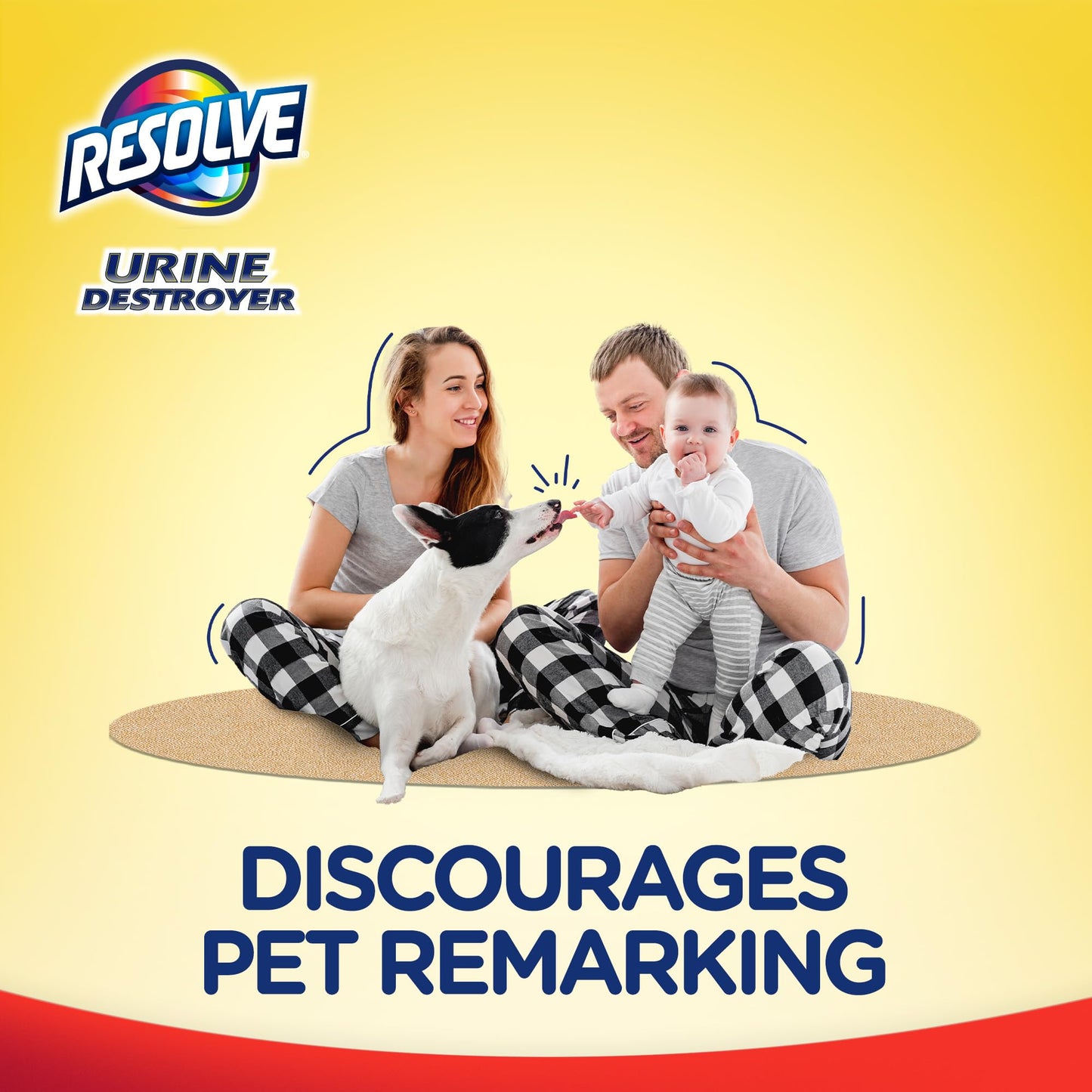 Resolve Urine Destroyer Steam Carpet Cleaner Solution - 2X Concentrated Formula Urine Eliminator for Pet Stains & Odors, Safe for Bissell, Hoover