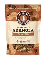 Healing Home Foods P-Nutty Chip, Gluten Free Granola Mix with Peanut Butter & Chocolate Chips - Low Sugar Granola Clusters, Vegan & Healthy Breakfast