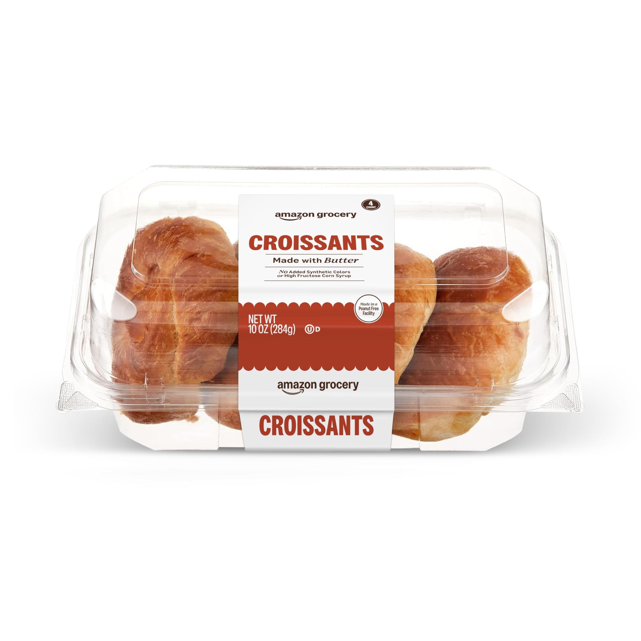 Amazon Grocery, Croissants, 10 Oz, 4 Ct, Frozen
