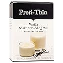 Proti-Thin High Protein Creamy Vanilla Pudding/Shake Mix, 15g Protein, Low Calorie, Low Carb, Low Fat, Low Sugar, No Gluten Ingredients, Aspartame