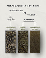 Leap Ceylon Green Tea Loose Leaf - Pure Sri Lankan Whole Leaf Green Tea from Ceylon 14 oz (400g) Premium Loose Leaf, Rich in Antioxidants