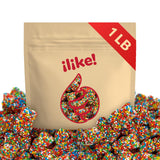 Crunchy Gummi Bears Candy | 1 Pound Bag | Fruity Chewy Bears Coated in Rainbow Nonpareils | Crunchy Gummy Candy for Party Favors, Gifts, and Snacking