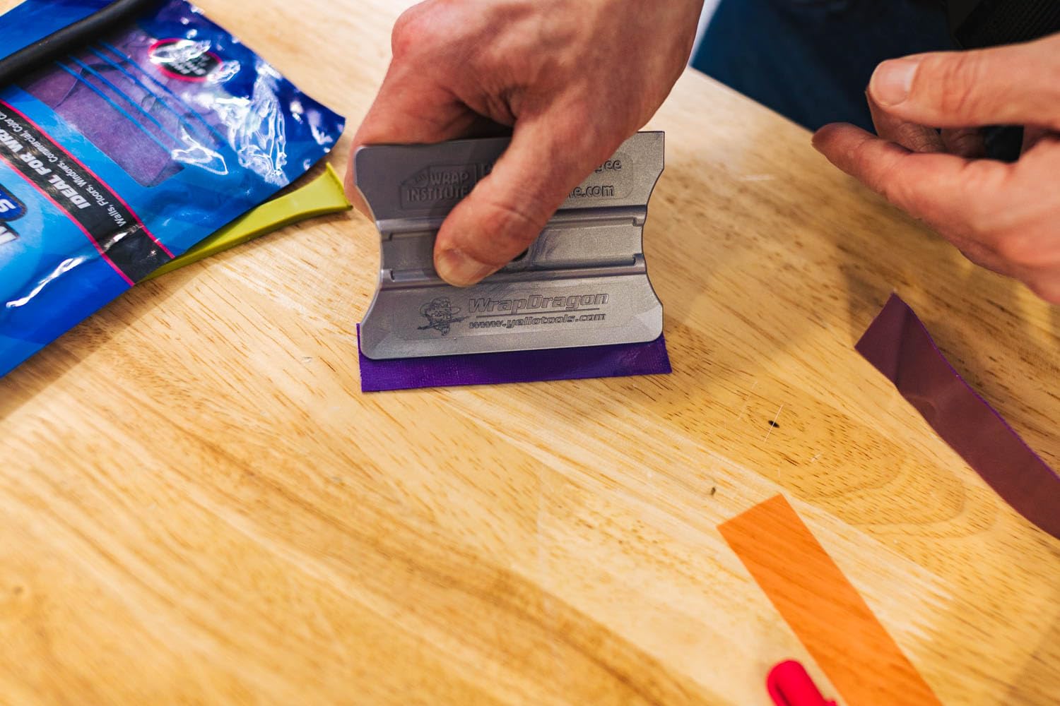 THE WRAP INSTITUTE - Monkey Tails - Customizable Uncut Wrap Squeegee Buffer; Apply Wrap Film; Soft & Durable, Use Wet or Dry, Ultra-Thin Edge, High